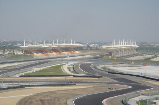 An aerial view of Shanghai International Circuit.