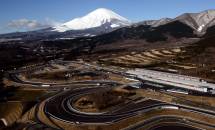 An aerial view of corners at Fuji Speedway