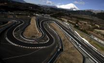 An aerial view of corners at Fuji Speedway