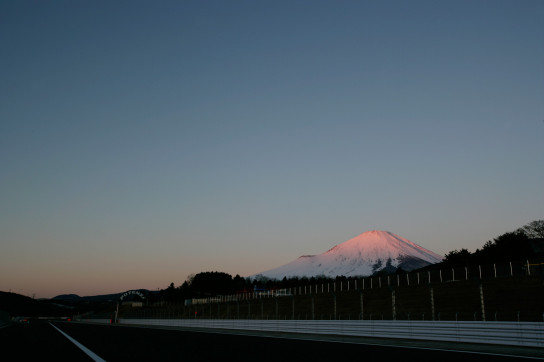 Mount Fuji overlooks the speedway.