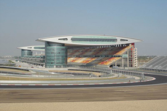 Turn One at Shanghai International Circuit.