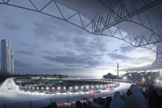 View from the north grandstands.

Image courtesy Tilke GmBH