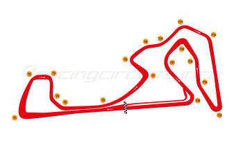 Map of Jakarta International ePrix Circuit