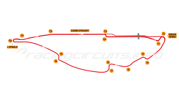 Map of Circuit Gilles Villeneuve