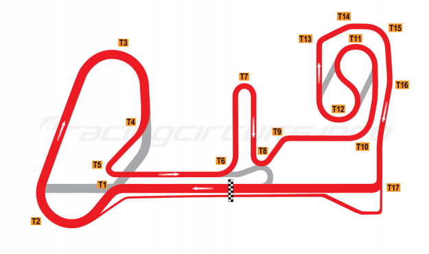 Map of Penbay, International Circuit 2011-19
