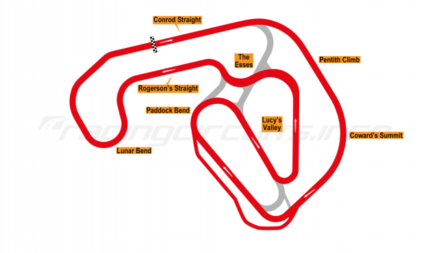 Map of Three Sisters, Full Circuit c1991 to date