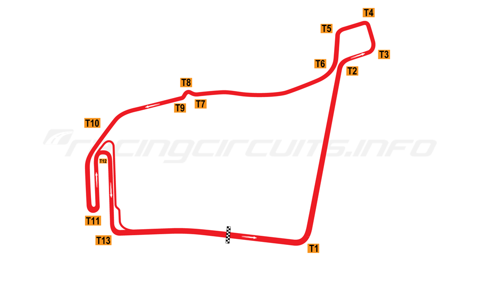 Map of Moscow Street Circuit, ePrix Circuit 2015