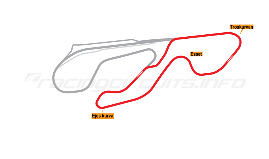 Map of Gelleråsen Arena, Short Circuit 2000-05
