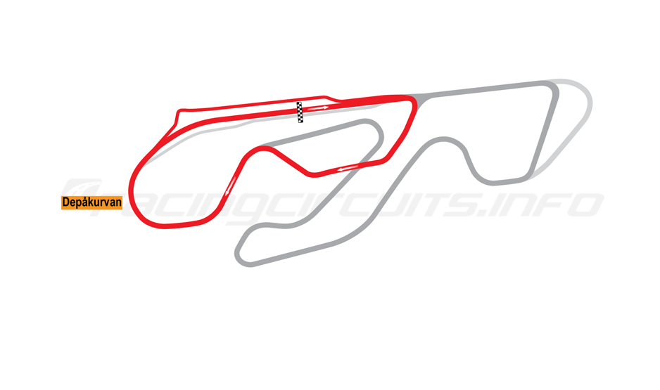 Map of Gelleråsen Arena, Short Circuit 2014-17