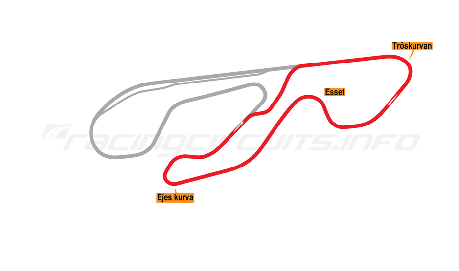 Map of Gelleråsen Arena, Short Circuit 1995-99