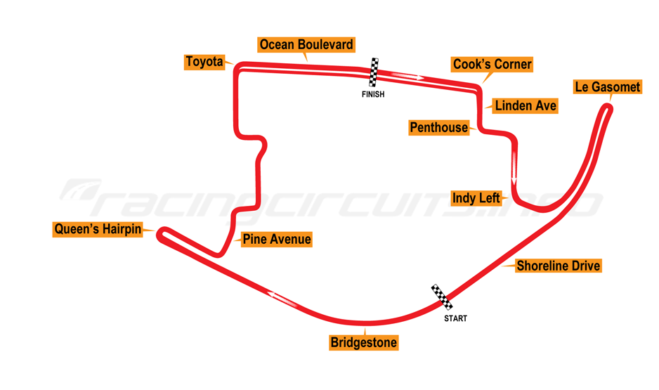 Round 2: Acura Grand Prix of Long Beach, April 19 - 21.